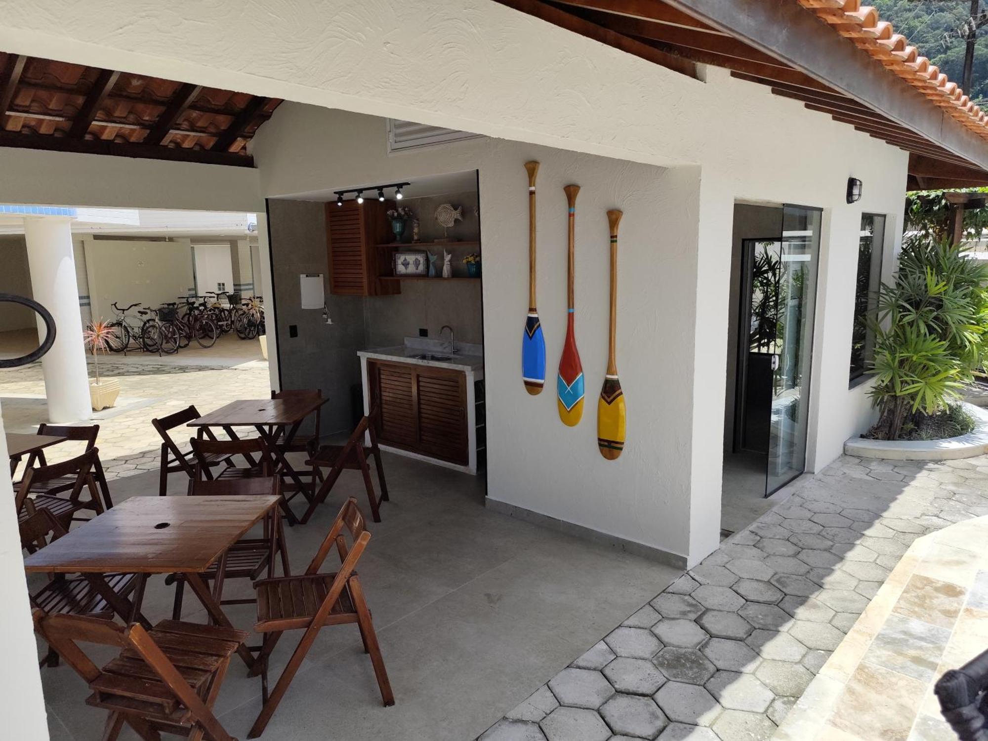 Apto Com Ar-Cond E Piscina A 100 M Praia Da Enseada Ubatuba Kültér fotó